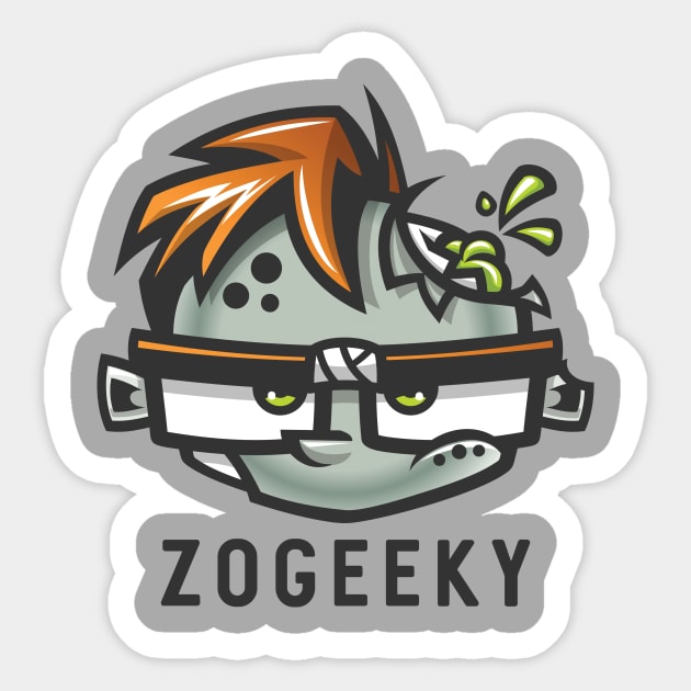 Zombie Geek Sticker by jordan_greeneyes